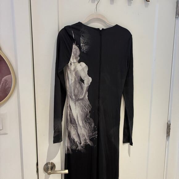 NWT Alice + Olivia Delora Renaissance Fresco Dress Sz 4 - Picture 6 of 13